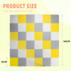 Puzzle Mats -Yellow & White & Grey