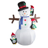 Self Inflating LED Snowman + Penguin