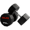 ZERRO Rubber Dumbbells Set with Solid Handle Weights 12 pcs