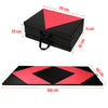 ZERRO Rosy Red & Black Foldable Gymnastics Mat