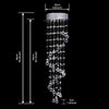 Crystal Ceiling Chandelier Ø 25 cm 1 x GU10