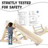 CCLIFE Klettergerüst Indoor Kletterdreieck mit Rutsche und Kletterbogen ab 1 jahr Montessori Pikler Dreieck