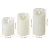 LED Candles Real Wax or Plastic 3/5 pcs