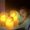 LED Candles Real Wax or Plastic 3/5 pcs