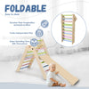 CCLIFE Kletterdreieck mit Rutsche ab 1 Jahr Klappbar Montessori Klettergerüst Indoor Pikler Dreieck