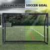 ZERRO Fussballtor Outdoor 180cm Schwarz mit Torwand und Fussball