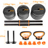 ZERRO Multifunctional Adjustable Weights Dumbbells & Kettle Set