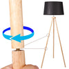Modern Floor Lamp LED Wood
