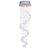 Crystal Ceiling Chandelier Ø 25 cm 1 x GU10