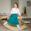 CCLIFE Balance Board Aus Holz Kinder Wackelbrett mit EVA matte, Montessori Spielzeug