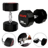 ZERRO Rubber Dumbbells Set with Solid Handle Weights 12 pcs