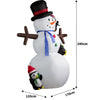 Self Inflating LED Snowman + Penguin