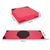 ZERRO Black&Rosy Red Foldable Gymnastics Mat