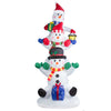 Self Inflating LED Snowman Tower White