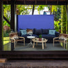 Side Awning Blue 160cm 180cm 200cm