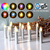 Silver LED Christmas Candle Lights 20 30 40 pcs
