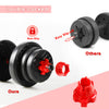 ZERRO 2in1 Dumbbell & Barbell Set with Handle Adjustable Black