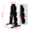 ZERRO Dumbbell Rack 300 kg Load Black 43 x 40 x 82 cm