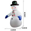 Self Inflating LED Snowman Polyester-Nylon