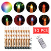 Gold LED Christmas Candle Lights 20 30 40pcs