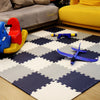 Puzzle Mats Blue&White&Grey