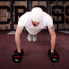 ZERRO Rubber Dumbbells Set with Solid Handle Weights 12 pcs