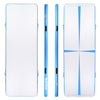 ZERRO Blue Air Track Tumbling Mat with Electric Pump