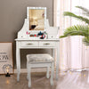 Dressing Table Modern with Rectangle LED Light -017