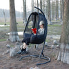 CCLIFE Hängesessel mit Gestell Kissen korb Hängesessel Gestell Faltbar Indoor & Outdoor, max. 120 kg