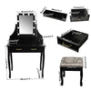 Dressing Table Modern with Rectangle LED Light -017