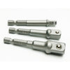 Impact Drill Bits Socket Adapter 1/4" 3/8" 1/2" 3 pcs