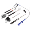 Telescopic Magnetic Pickup Tool with Long Reach Claw Inspection Mirror LED Light Pick up Grabber 7 pcs