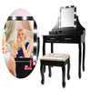 Dressing Table Modern with Rectangle LED Light -017