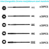 Professional Hand Blind Rivet Nut Tool Riveter Gun Kit with 150 Rivets M5 M6 M8 M10 M12 (30 pieces each)