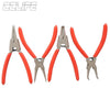 Circlip Pliers Set 175 mm Internal External Straight Bent 4 pcs