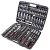 Socket Wrench Set Chromium-Vanadium Steel 1/2" | 1/4" | 3/8" | Screwdriver Bits Torx Ratchet Driver Kit with Storage Case 171 PCS