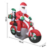 LED Santa Claus ride a motorcycle