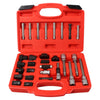 Universal Alternator Freewheel Removal Tool Clutch Pulley Socket Spline Set 30 pcs