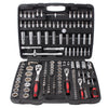Socket Wrench Set Chromium-Vanadium Steel 1/2" | 1/4" | 3/8" | Screwdriver Bits Torx Ratchet Driver Kit with Storage Case 171 PCS