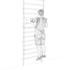 ZERRO Pull-Up Bar Hanging Bracket Wood Height Adjustable
