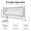 CCLIFE Bettgitter Bettschutzgitter 120 150 180 200cm Anti-Fall für Baby Kinder Babybettgitter Kinderbettgitter Sicherheitsschutz
