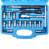 Master Diesel Injector Seat Cutter Injector Cleaning Cleaner Tool kit 17 pcs