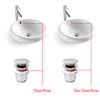 Basin Sink Waste Chrome Slotted Pop UP Click Clack with Overflow