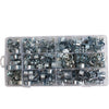 Hose Clamp Clips Assortment Galvanized 8-18 mm 135 pcs