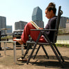 Folding Garden Chairs Aluminium 2 pieces
