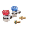 Adjustable AC R134A Quick Coupler Connector Adapter High Low 1/4"