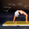 ZERRO Yellow Air Track Tumbling Mat with Electric Pump