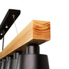 Pendant Light Black in Wood and Metal