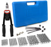 Professional Hand Blind Rivet Nut Tool Riveter Gun Kit with 150 Rivets M5 M6 M8 M10 M12 (30 pieces each)