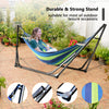 Hammock Foldable Steel Frame Blue&Green